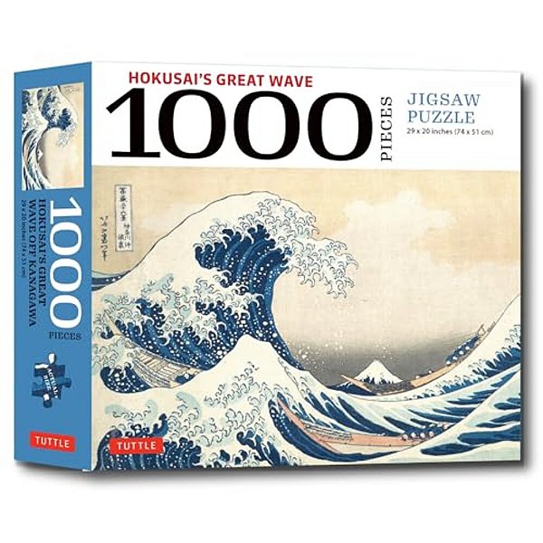 Hokusai's Great Wave - 1000 Piece Jigsaw Puzzle: Finished Size 29 In X 20 Inch (74 X 51 Cm)-..
