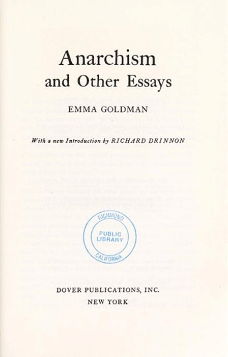 Anarchism And Other Essays-..