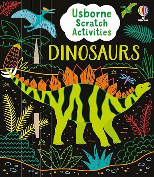 Usborne Scratch Activities Dinosaurs-..