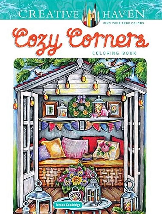 Creative Haven Cozy Corners Coloring Book-..