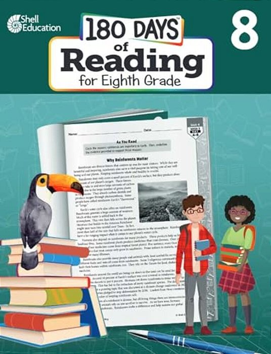 180 Days(tm) Reading For Eighth Grade: Practice, Assess, Diagnose-..