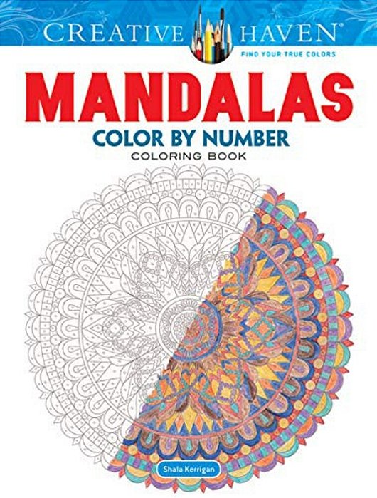 Creative Haven Mandalas Color By Number Coloring Book-..