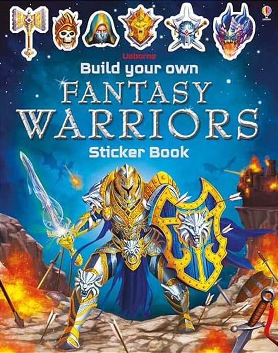 Build Your Own Fantasy Warriors Sticker Book-..