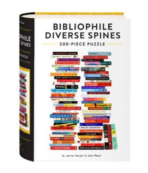 Bibliophile Diverse Spines 500-Piece Puzzle-..