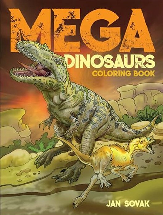 Mega Dinosaurs Coloring Book-..