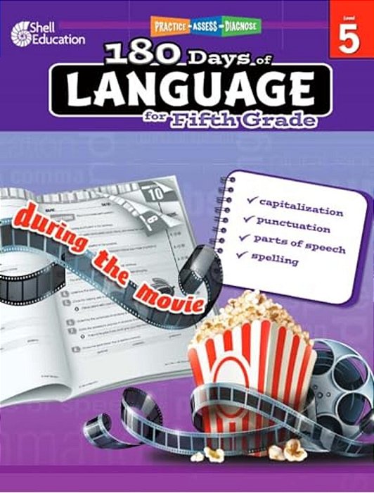 180 Days(tm) Language For Fifth Grade: Practice, Assess, Diagnose-..