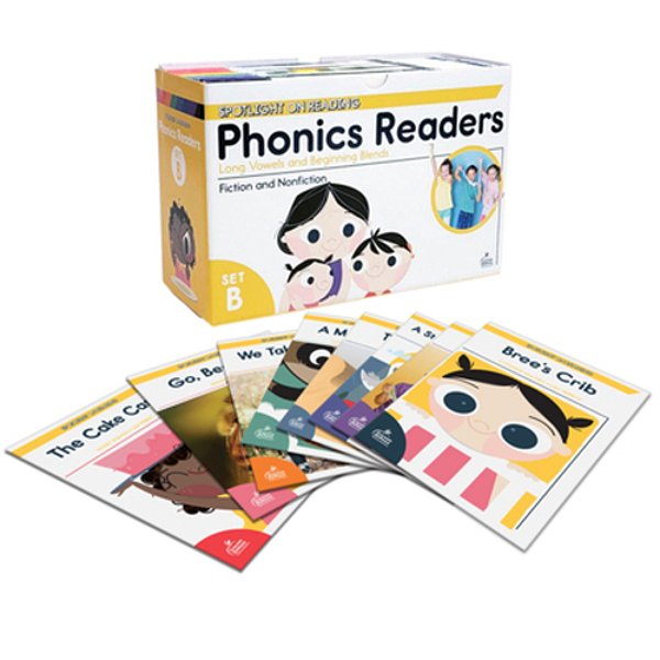 Phonics Readers Set B: Long Vowels And Beginning Blends-..