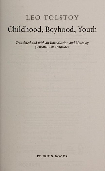 Childhood, Boyhood, Youth-..