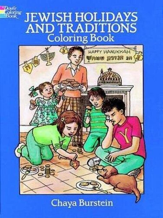 Jewish Holidays And Traditions Coloring Book-..