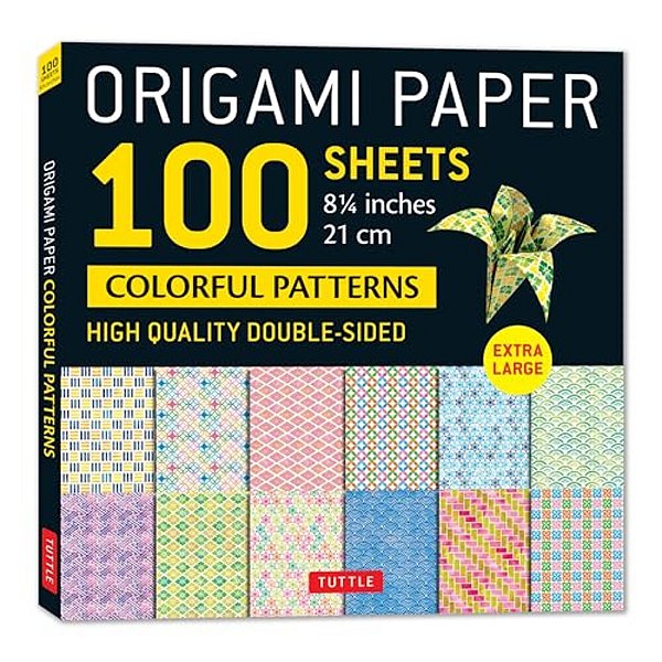 Origami Paper 100 Sheets Colorful Patterns 8 1/4 (21 Cm): Extra Large Double-Sided Origami Sheets Printed With 12 Different Color Combinations (Instru-..