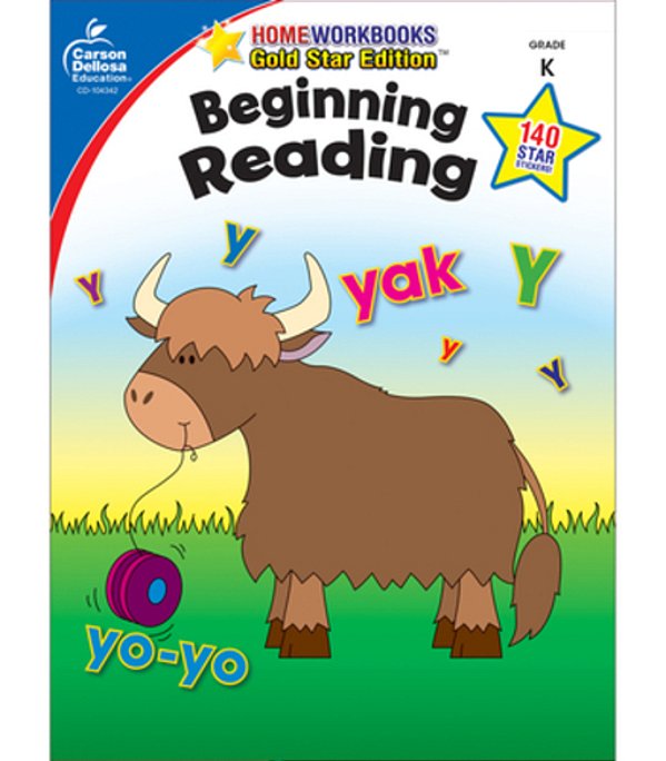 Beginning Reading, Grade K: Gold Star Edition Volume 3-..