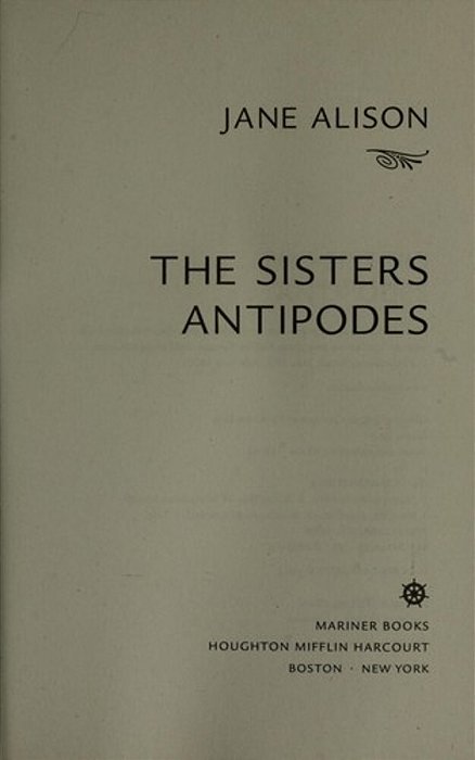 The Sisters Antipodes-..