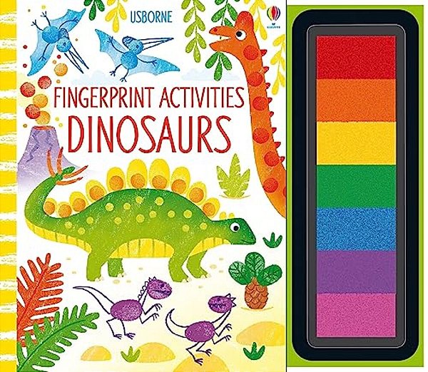 Fingerprint Activities Dinosaurs [With Paint]-..