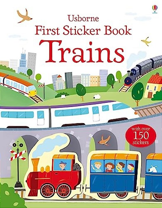 First Sticker Book Trains-..