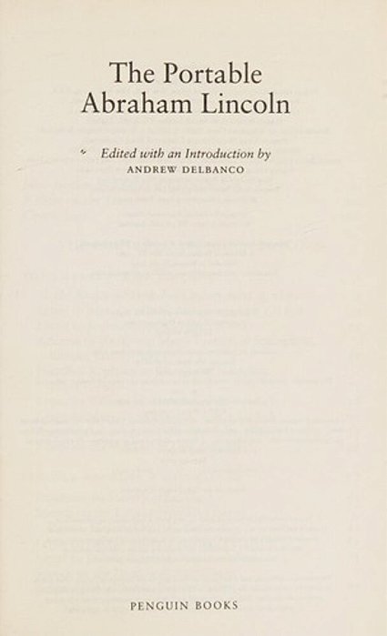 The Portable Abraham Lincoln-..