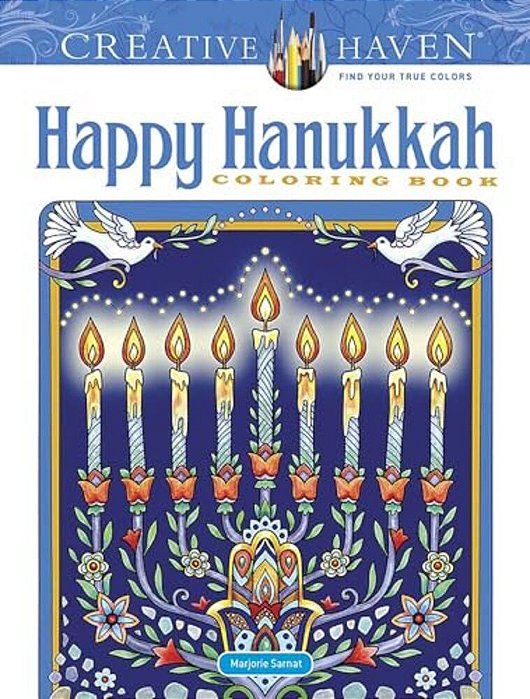Creative Haven Happy Hanukkah Coloring Book-..