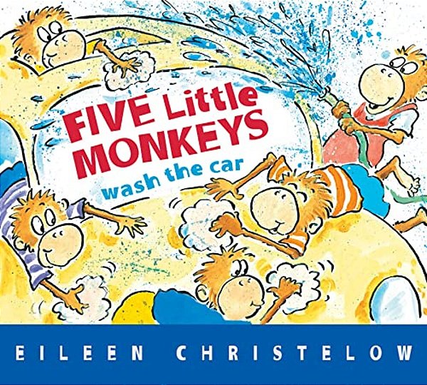 Five Little Monkeys Wash The Car Board Book-..