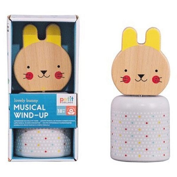 Lovely Bunny Musical Wooden Wind-Up-..