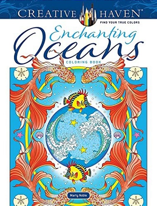 Creative Haven Enchanting Oceans Coloring Book-..