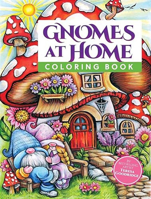 Gnomes At Home Coloring Book-..