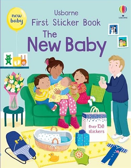 First Sticker Book The New Baby-..
