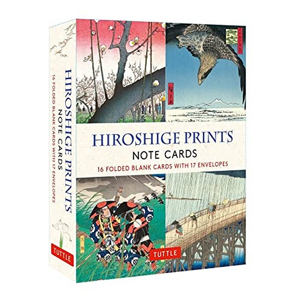 Hiroshige Prints, 16 Note Cards: 16 Different Blank Cards With 17 Patterned Envelopes (Woodblock Prints)-..
