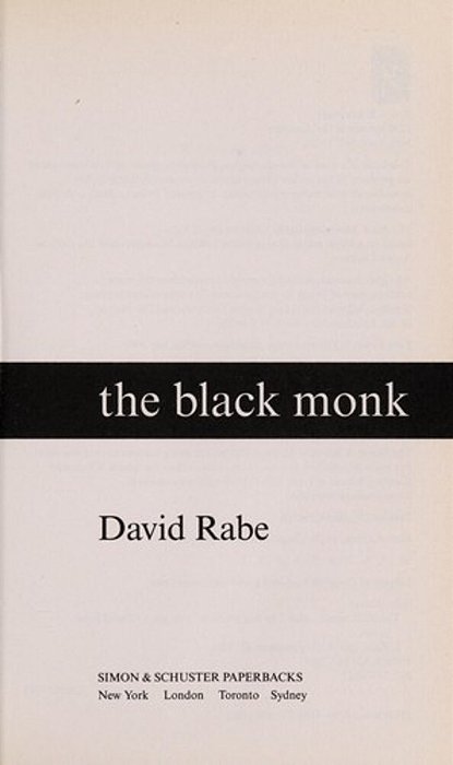 The Black Monk And The Dog Problem: Two Plays-..