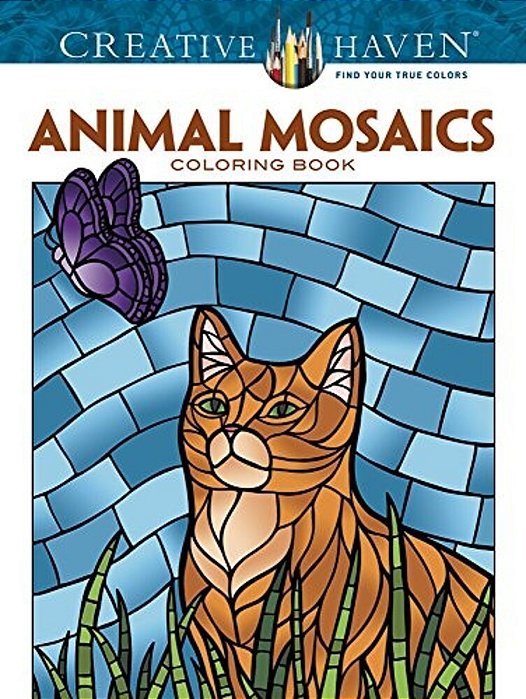 Creative Haven Animal Mosaics Coloring Book-..