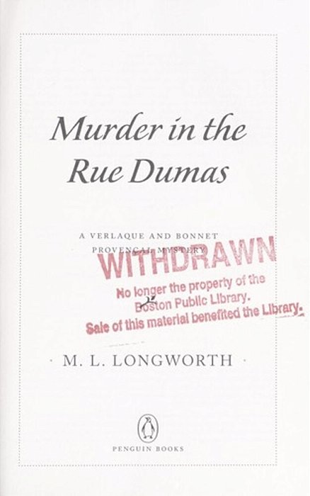 Murder In The Rue Dumas-..