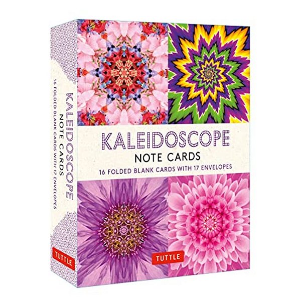 Kaleidoscope, 16 Note Cards: 16 Different Blank Cards With 17 Patterned Envelopes In A Keepsake Box!-..