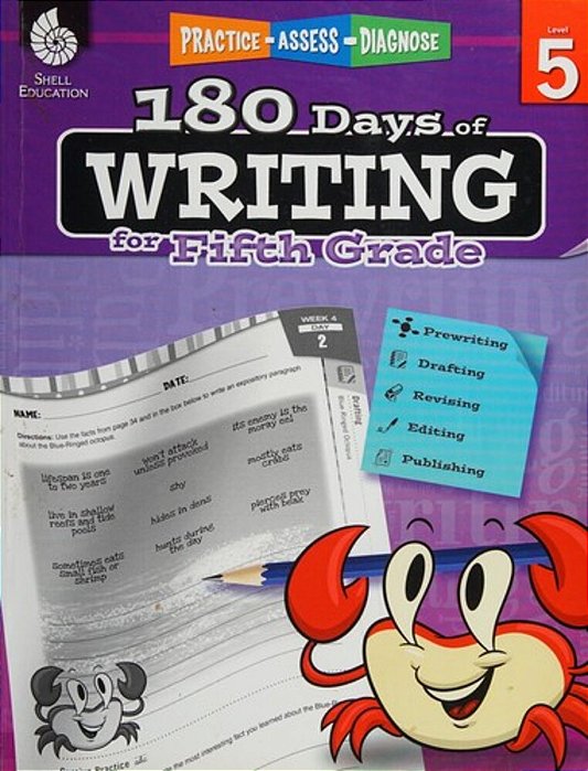 180 Days(tm) Writing For Fifth Grade: Practice, Assess, Diagnose-..