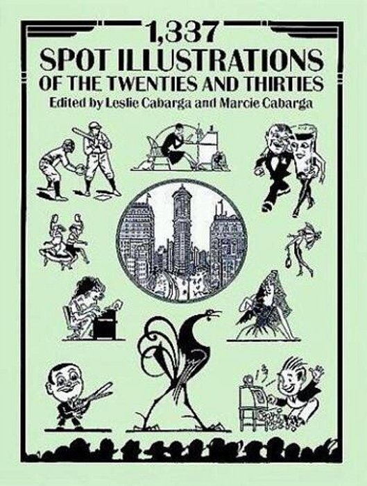 1,337 Spot Illustrations Of The Twenties And Thirties-..