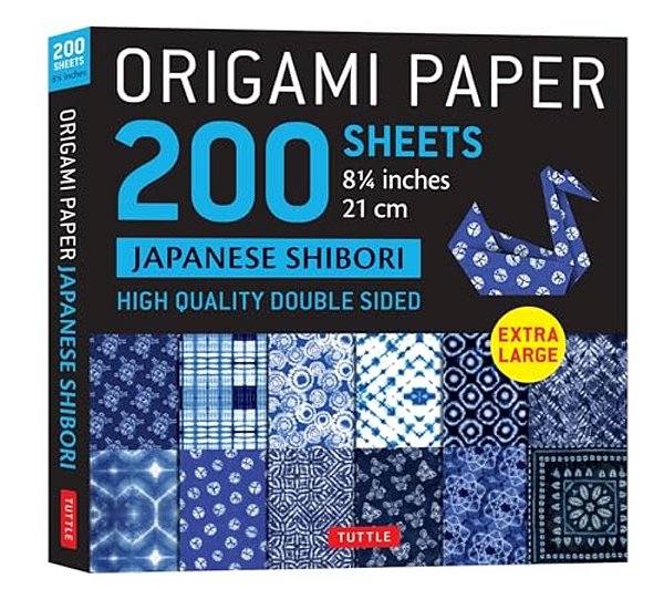 Origami Paper 200 Sheets Japanese Shibori 8 1/4 (21 Cm): Extra Large Tuttle Origami Paper: Double-Sided Sheets (12 Designs & Instructions For 6 Projec-..