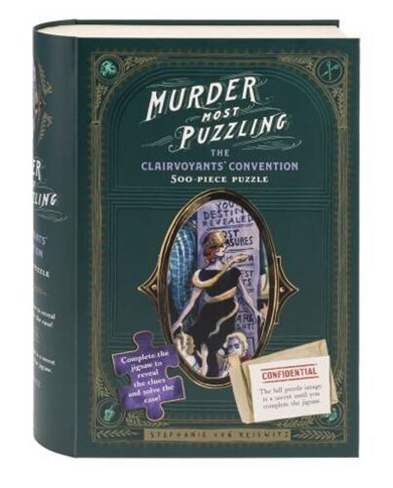 Murder Most Puzzling: The Clairvoyants' Convention 500-Piece Puzzle-..