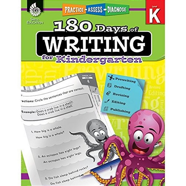 180 Days(tm) Writing For Kindergarten: Practice, Assess, Diagnose-..