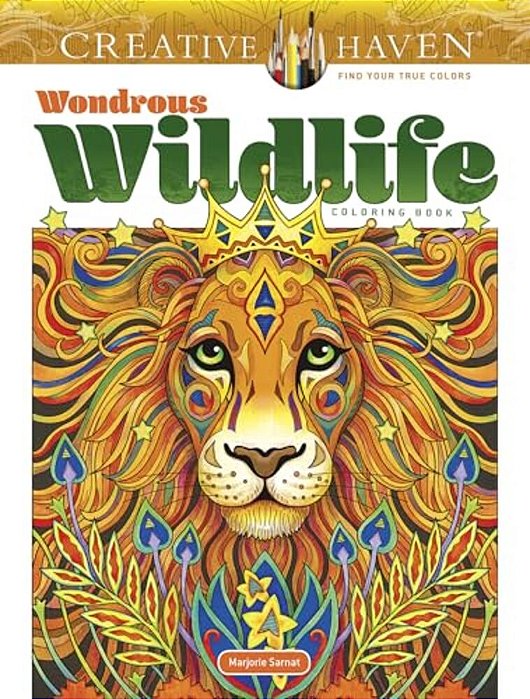 Creative Haven Wondrous Wildlife Coloring Book-..