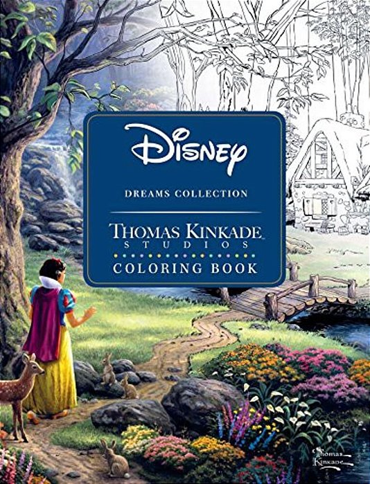 Disney Dreams Collection Thomas Kinkade Studios Coloring Book-..