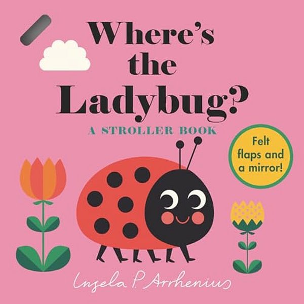 Where's The Ladybug?: A Stroller Book: (An Interactive, Sensory Lift-The-flap Book With Felt Flaps And A Mirror For Babies & Toddlers. Friendly Bugs I-..