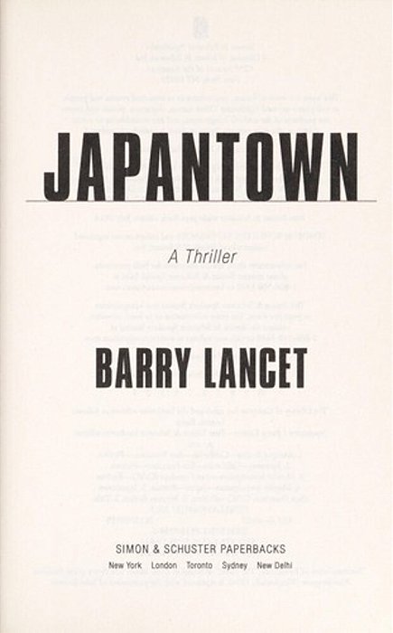 Japantown: A Thriller-..