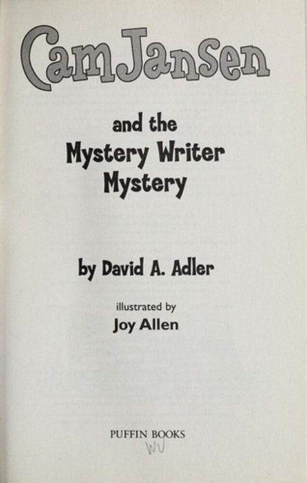 Cam Jansen: Cam Jansen And The Mystery Writer Mystery #27-..