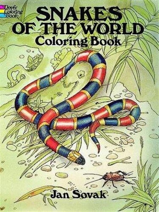 Snakes Of The World Coloring Book-..