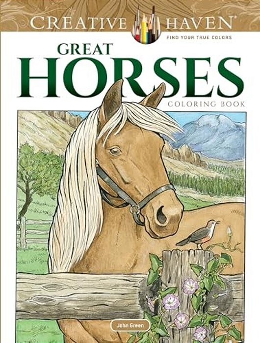 Creative Haven Great Horses Coloring Book-..