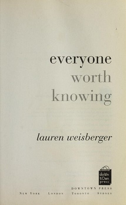 Everyone Worth Knowing-..