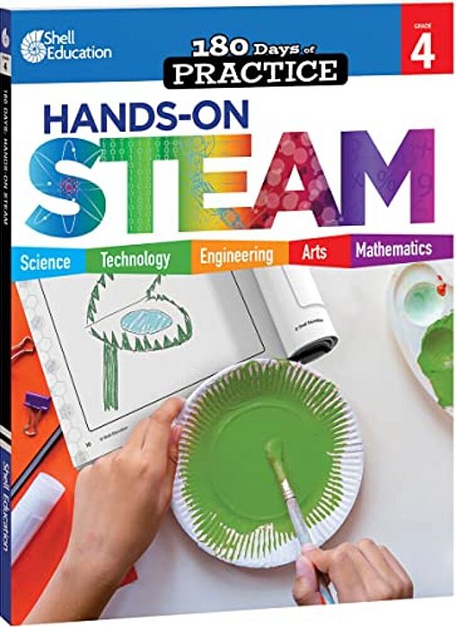 180 Days(tm) Hands-On Steam For Grade 4: Practice, Assess, Diagnose-..