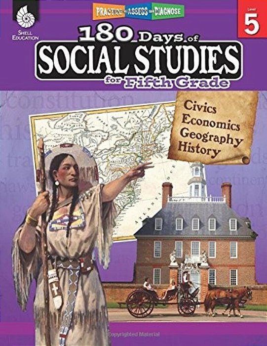 180 Days(tm) Social Studies For Fifth Grade: Practice, Assess, Diagnose-..