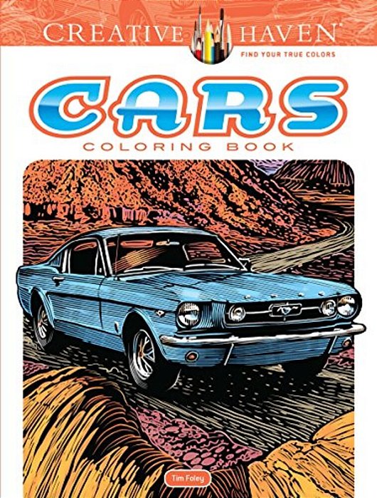 Creative Haven Cars Coloring Book-..