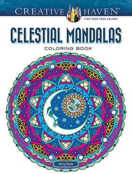 Creative Haven Celestial Mandalas Coloring Book-..