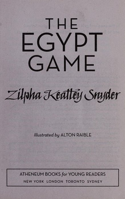 The Egypt Game-..