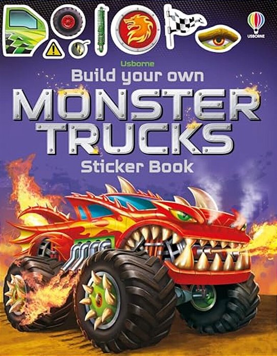 Build Your Own Monster Trucks Sticker Book-..