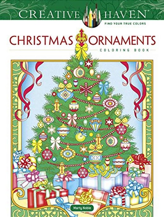 Creative Haven Christmas Ornaments Coloring Book-..